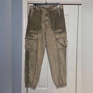 Urban Outfitters Olive Utility Cargo Jogger Pants